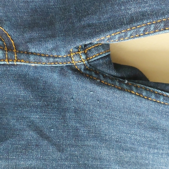 Free People Skinny Busted Jeans Dark Denim Wash - Picture 11 of 13